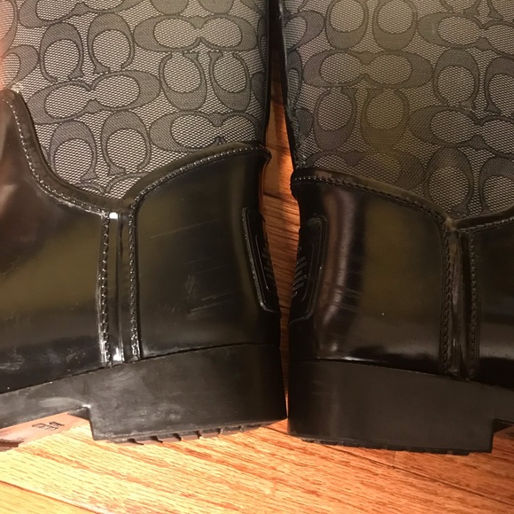 Coach Winter rain boots w bow women’s size 7 - Picture 7 of 8